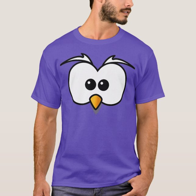 Angry Sneaky Bird Eyes Premium T-Shirt (Front)