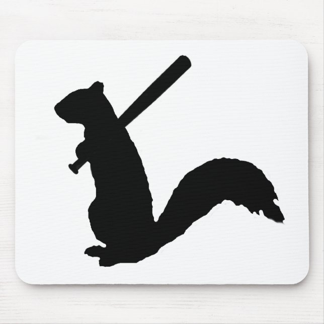 Angry Squirrel Logo Mouse Pad. Mat (Front)