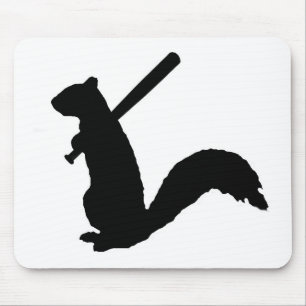 Angry Squirrel Logo Mouse Pad. Mouse Mat