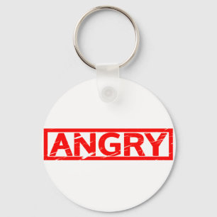 Angry Stamp Key Ring