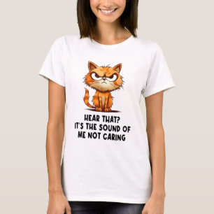 Angry Stressed Cat Funny Stress Meme For Cat Lover T-Shirt