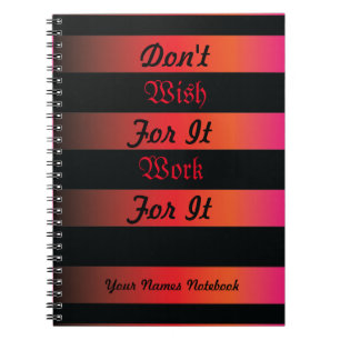 Angry Sunset theme background with black stripes Notebook