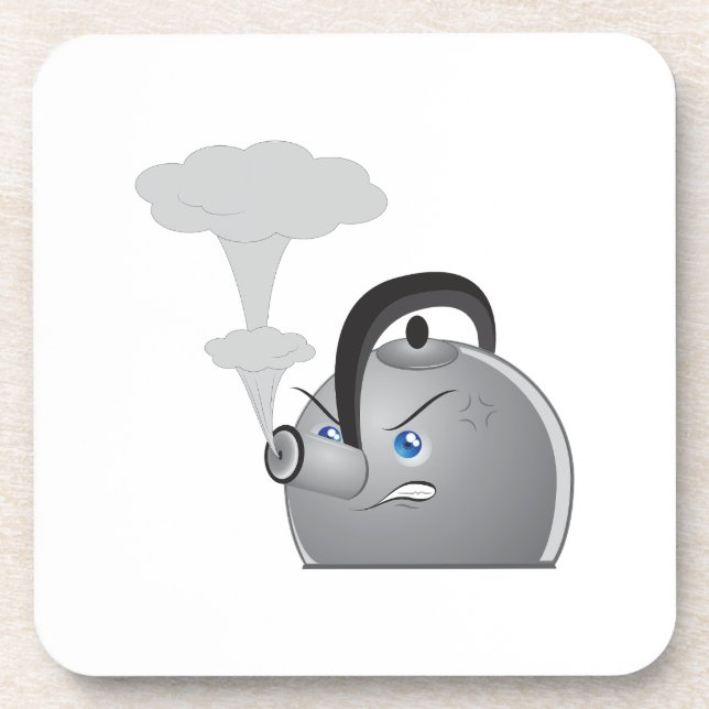 Angry Teapot Coaster (Front)