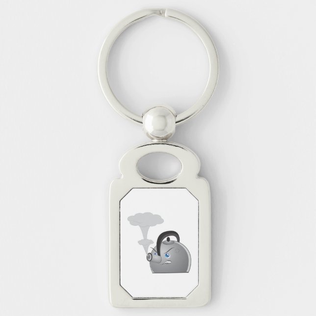 Angry Teapot Key Ring (Front)