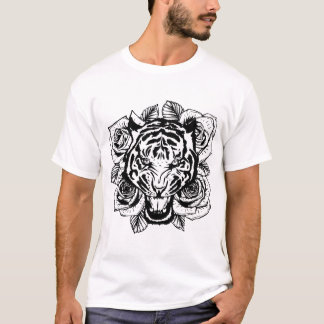 Angry Tiger Head T-Shirt