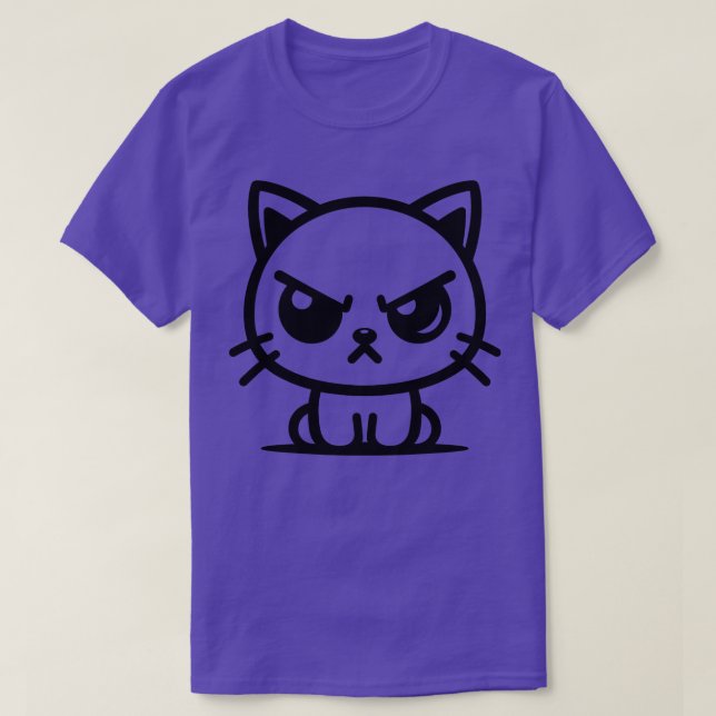 Angry toon Cat T-Shirt (Design Front)