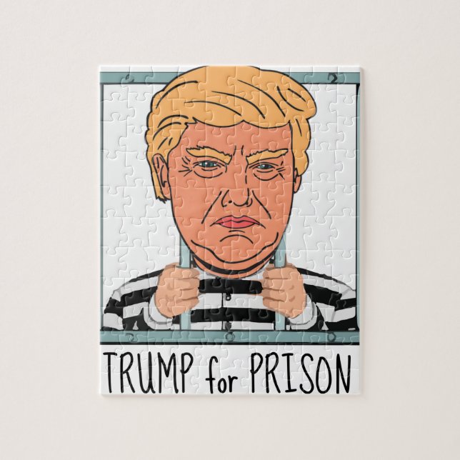 Angry Trump for Prison Jigsaw Puzzle (Vertical)