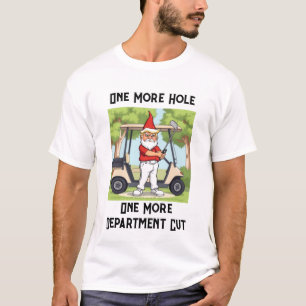 Angry Trump Playing Golf While Cutting Government T-Shirt