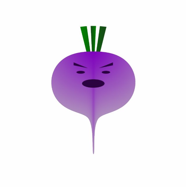 Angry Turnip by Kenneth Yoncich Photo Sculpture Key Ring (Front)