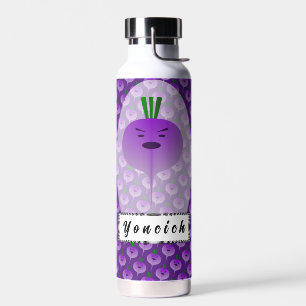 Angry Turnip by Kenneth Yoncich Water Bottle