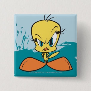 Angry TWEETY™ 15 Cm Square Badge