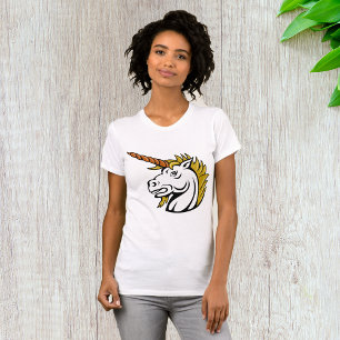 Angry Unicorn Womens T-Shirt