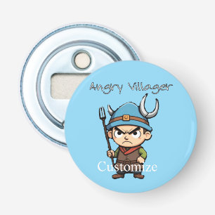 Angry Villager Pitchfork Thunder_Cove Bottle Opener