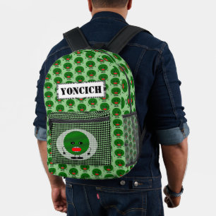 Angry Watermelon by Kenneth Yoncich Printed Backpack