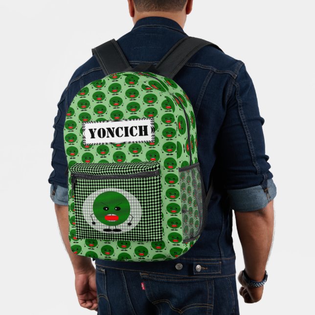 Angry Watermelon by Kenneth Yoncich Printed Backpack (Insitu (Model))