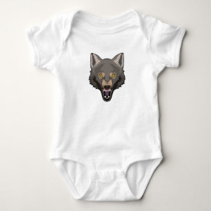 Angry Wolf Baby Bodysuit