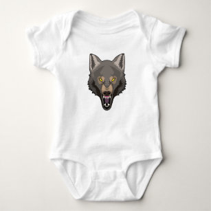 Angry Wolf Baby Bodysuit