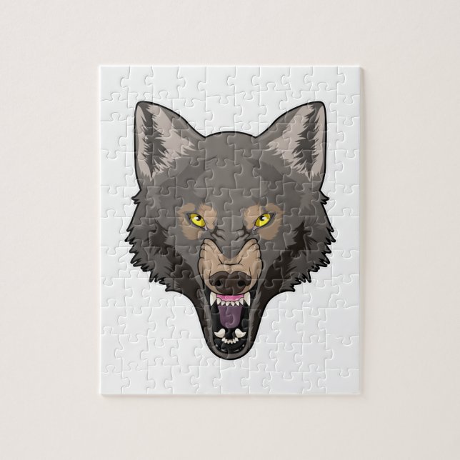 Angry Wolf Jigsaw Puzzle (Vertical)