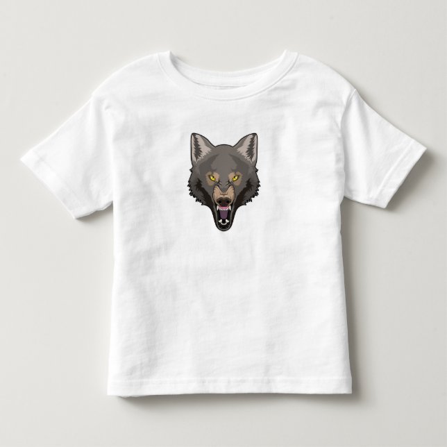Angry Wolf Toddler T-Shirt (Front)