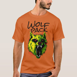 Angry Wolf Wolf Pack Wild Animal T-Shirt