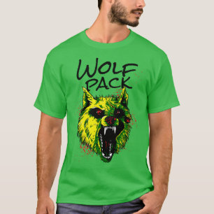 Angry Wolf Wolf Pack Wild Animal T-Shirt