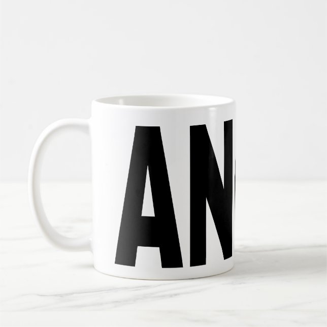 ANGRY word mug (Left)
