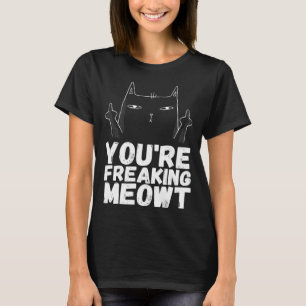 Angrycats Sarcastic Cat Black Cat Humour T-Shirt
