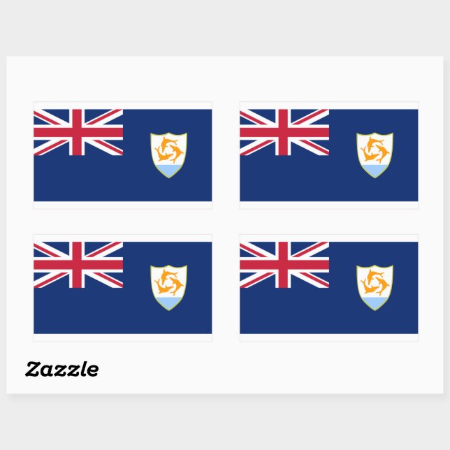 Anguila Flag Sticker (Sheet)