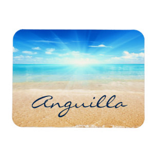 Anguilla beach sunrise magnet