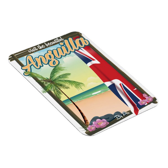 Anguilla British Territory travel poster Magnet (Right Side)