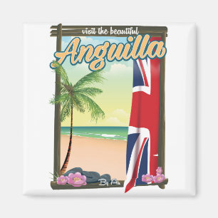 Anguilla British Territory travel poster Magnet
