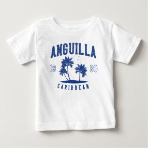 Anguilla Caribbean Palm Tree 1980 Baby T-Shirt
