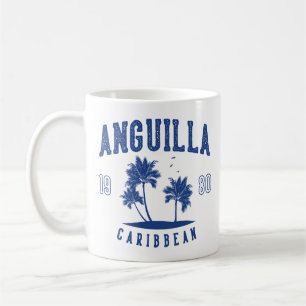 Anguilla Caribbean Palm Tree 1980 Coffee Mug