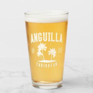 Anguilla Caribbean Palm Tree 1980 Glass