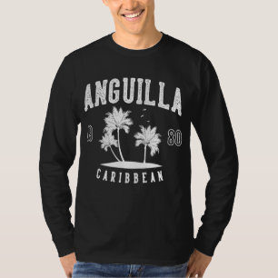 Anguilla Caribbean Palm Tree 1980 T-Shirt