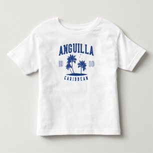 Anguilla Caribbean Palm Tree 1980 Toddler T-Shirt