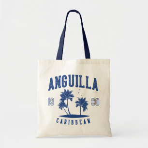 Anguilla Caribbean Palm Tree 1980 Tote Bag
