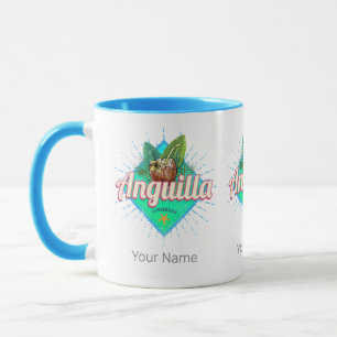 Anguilla Caribbean Retro Vacation Vintage Island Mug