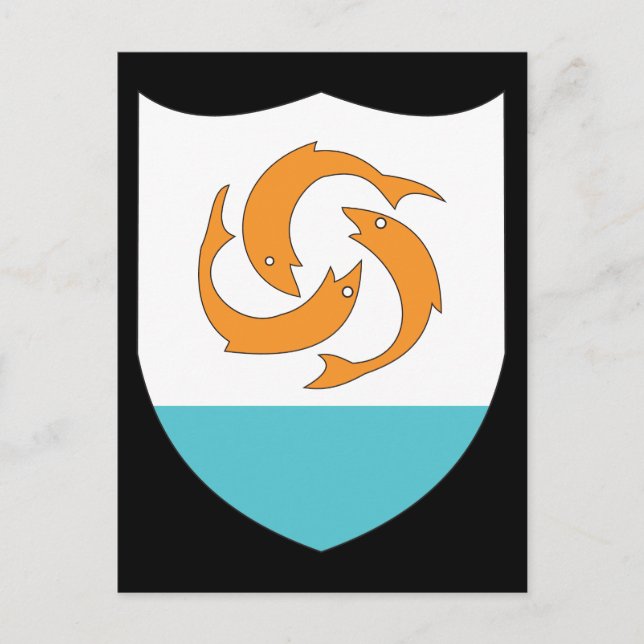 Anguilla Coat Of Arms Postcard (Front)
