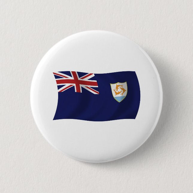 Anguilla Flag Button (Front)