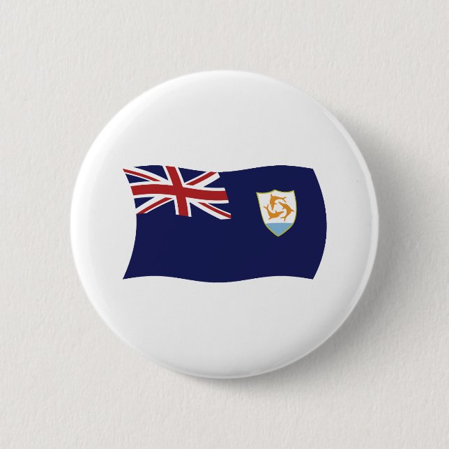 Anguilla Flag Button (Front)
