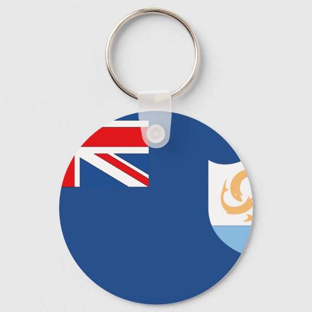 Anguilla Flag Key Ring (Front)