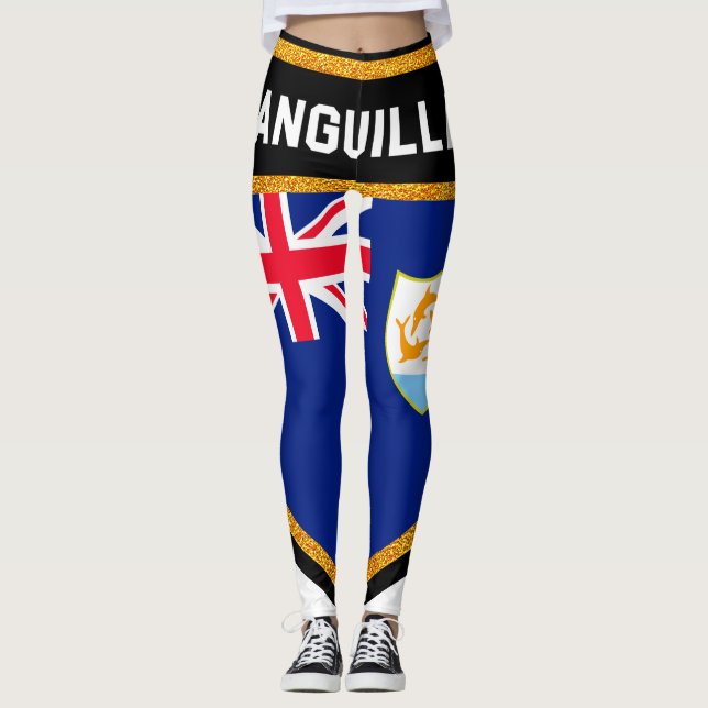Anguilla Flag Leggings (Front)