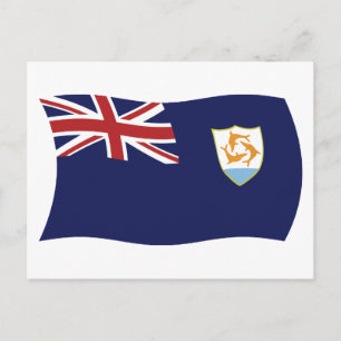 Anguilla Flag Postcard