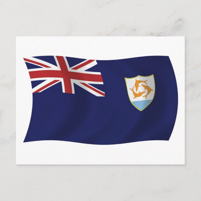 Anguilla Flag Postcard (Front)