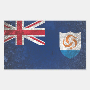 Anguilla Rectangular Sticker