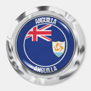 Anguilla Round Emblem Magnet