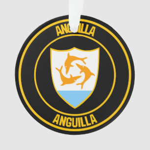 Anguilla Round Emblem Ornament