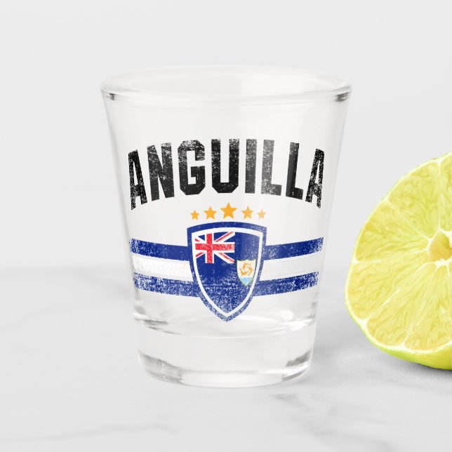 Anguilla                                           shot glass (Front)