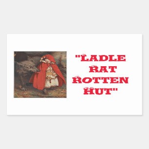 "Anguish Languish" Rectangular Sticker